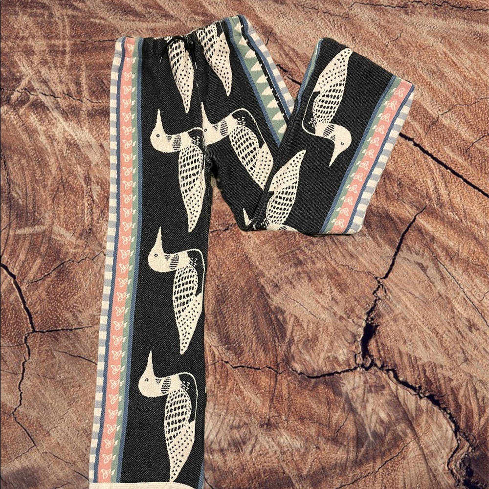 Tapestry Pants 👖 Hand Made 100% Size Medium Elastic Waste Baggy Style Very Warm